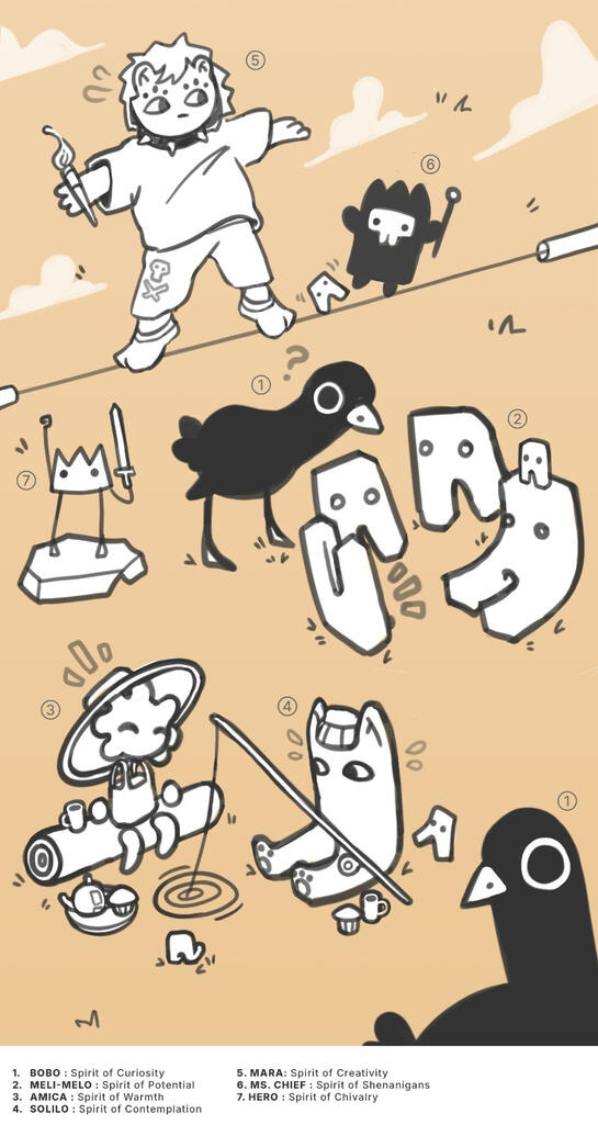 "Spirits" - Hypothetical Mascot Lineup (Digital)